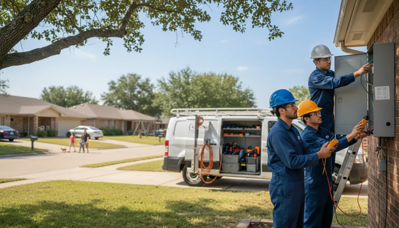 Certified electrician providing emergency electrical services in Unadilla, NE